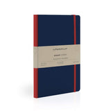 Mypaperclip binary series hand drawn hand back A5 notebook - SCOOBOO - BSH192A5-R Blue - Notebooks & Notepads