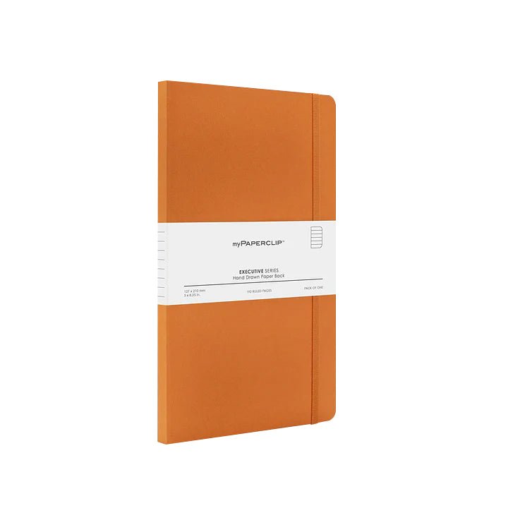 myPAPERCLIP Executive Series Notebook, A5 RULED - SCOOBOO - ESP 192M-R BLACK - Ruled