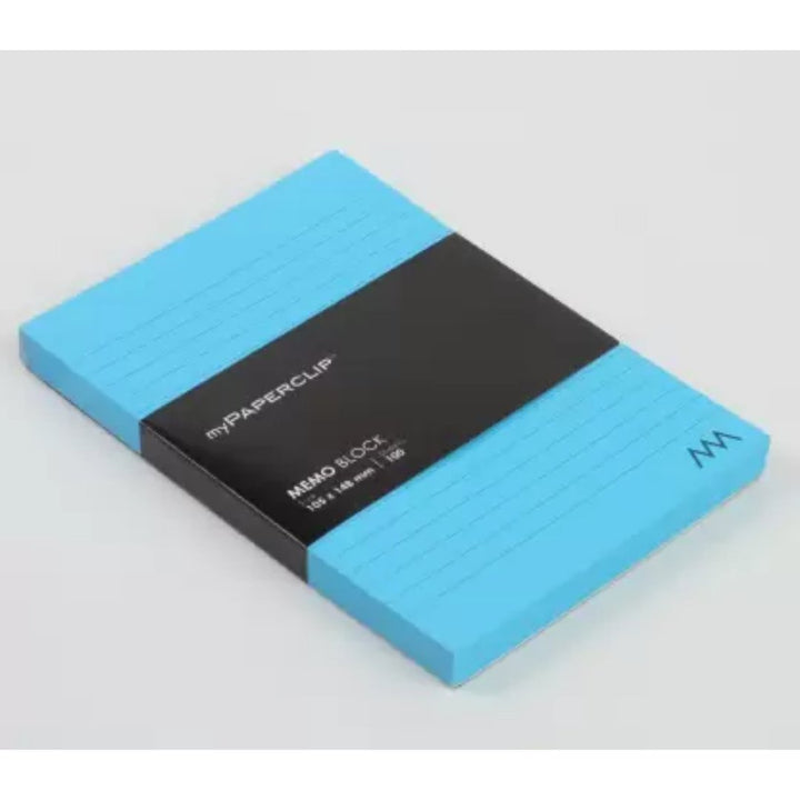 Paperclip Memo Block A6 - SCOOBOO - MB 100A6-R TURQUOISE - Sticky Notes