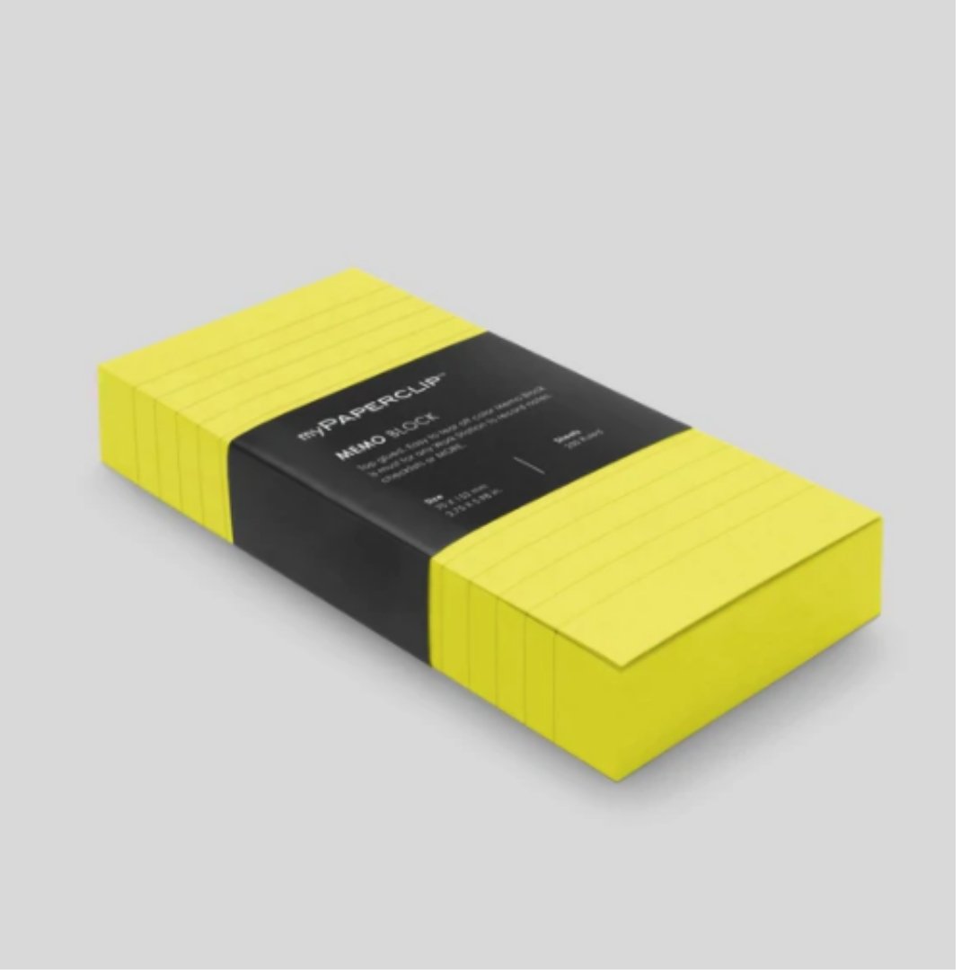 myPAPERCLIP Memo Block - SCOOBOO - myPaperclip