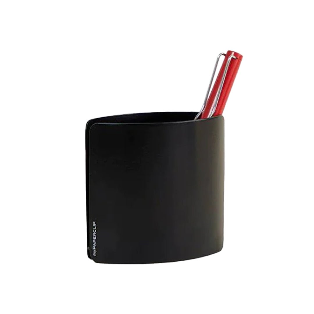 Mypaperclip Metal Pen Stand Galvanised Mild Steel - SCOOBOO - Pen_ Stand-Black - Pen Stand & Organisers