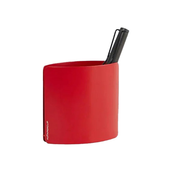 Mypaperclip Metal Pen Stand Galvanised Mild Steel - SCOOBOO - Pen_Stand-Red - Pen Stand & Organisers