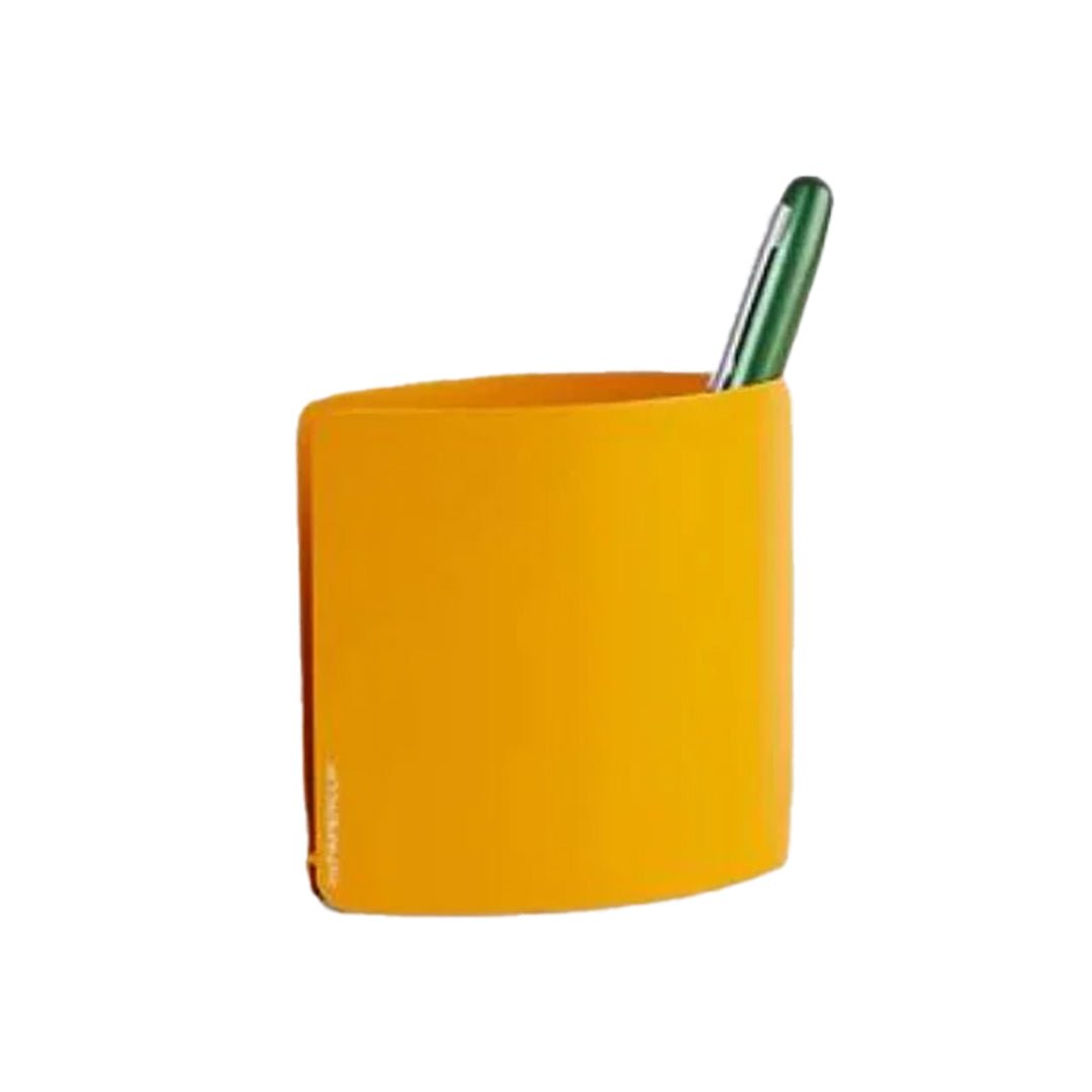 Mypaperclip Metal Pen Stand Galvanised Mild Steel - SCOOBOO - Pen_ Stand-Yellow - Pen Stand & Organisers