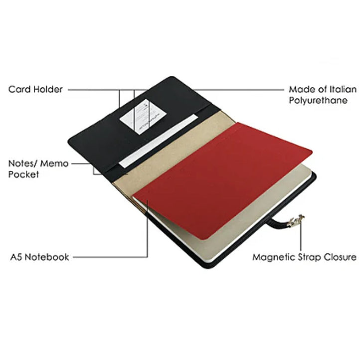 Mypaperclip Personal Notebook Organiser Classic Edition A5 - SCOOBOO - Classic L1 Brown - Ruled