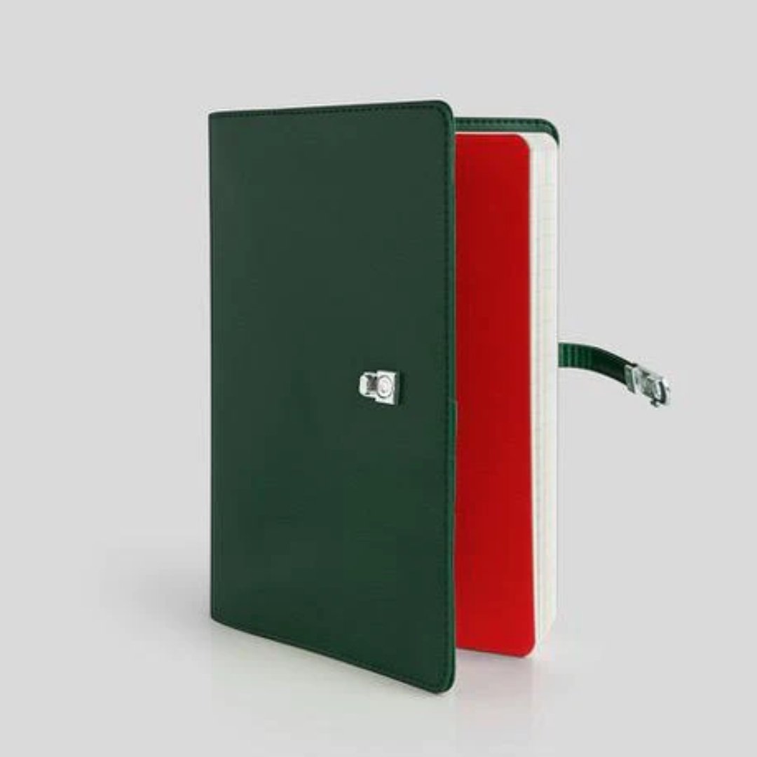 Mypaperclip Personal Notebook Organiser Classic Edition A5 - SCOOBOO - Classic L1 Green - Ruled
