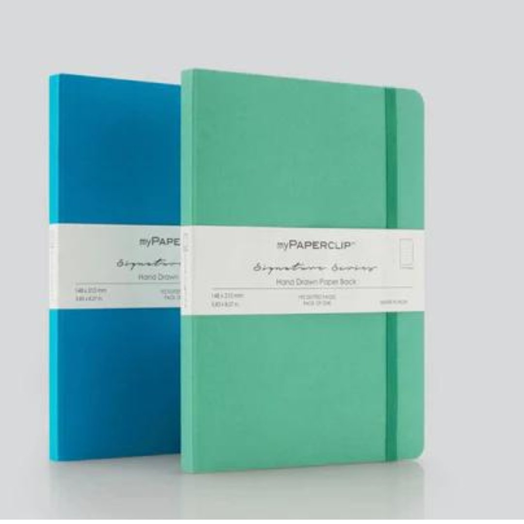 Mypaperclip Signatue Series Notebook- Plain - SCOOBOO - SS1 92A5-Sea Green - Plain