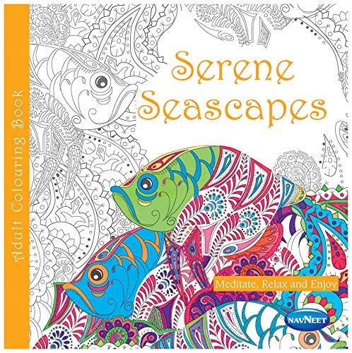 Navneet Adult Colouring Serene Seascape - SCOOBOO - Colouring Book