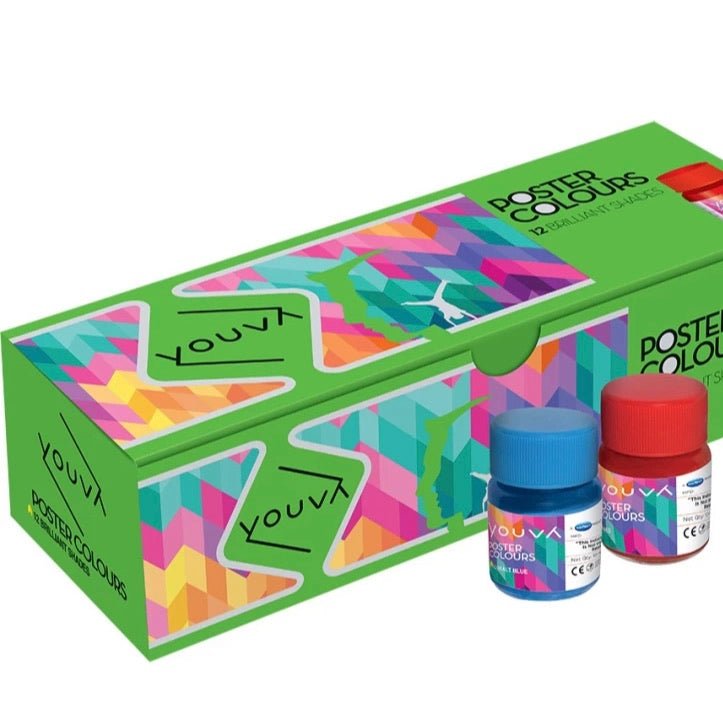 Navneet Youva Poster Colors- 8 Shades - SCOOBOO - Poster paints