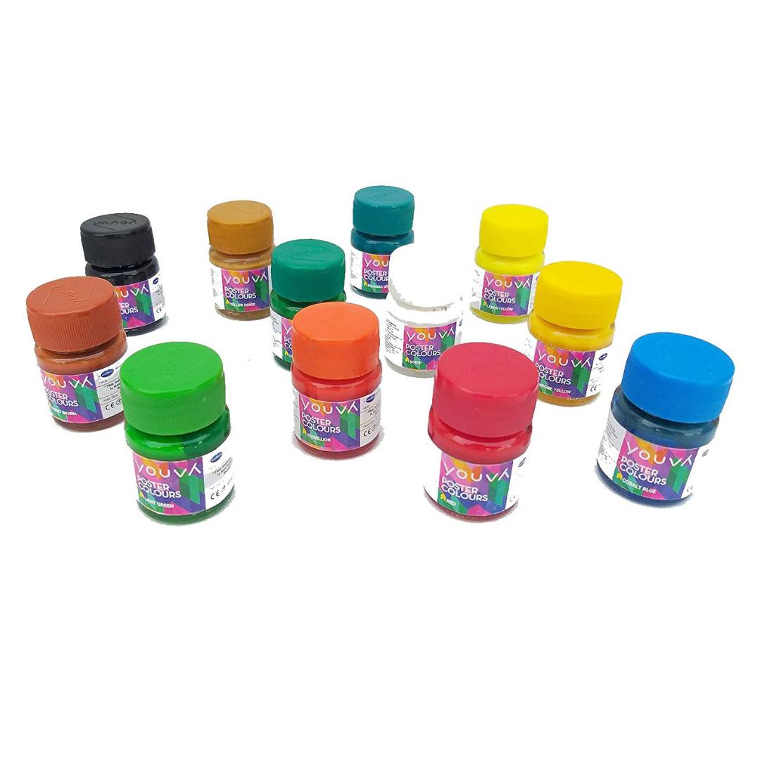 Navneet Youva Poster Colors- 8 Shades - SCOOBOO - Poster paints