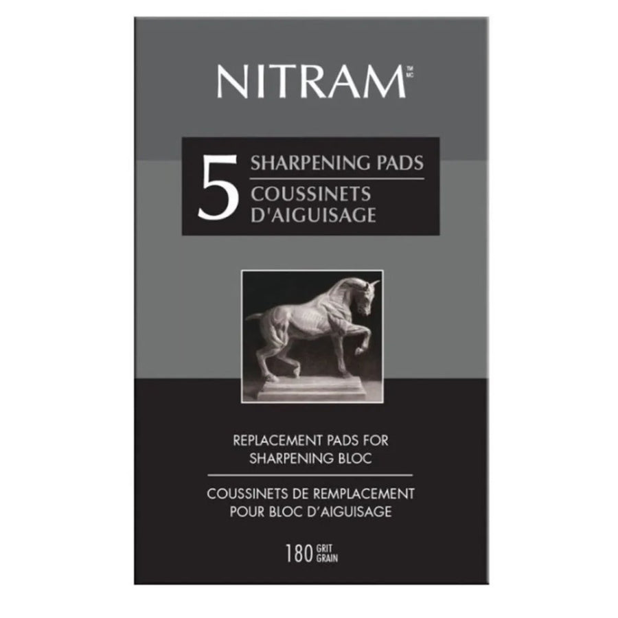 Nirtram sharpening Bloc Replacement Pads - SCOOBOO - 700328 - Charcoal Pencil