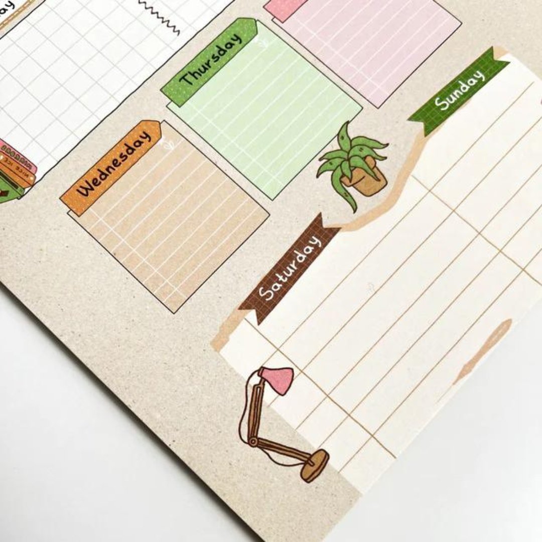 Numic A5 Weekly Planner Notepad - SCOOBOO - NSWP622 - Planners