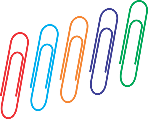 Oddy Paper Clips Colored (Pack of 2) - SCOOBOO - PCC-D100 - Paperclips, Fasteners & Rubber bands