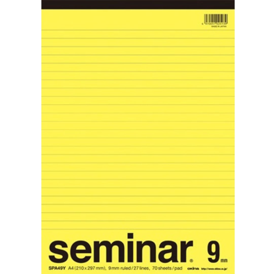 Okina Seminar Report A4 Horizontal Ruled Notepad - SCOOBOO - Okina
