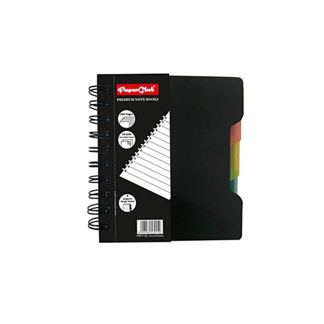PaperClub Premium Subject Single Ruled Notebook - SCOOBOO - 53015 - Ruled