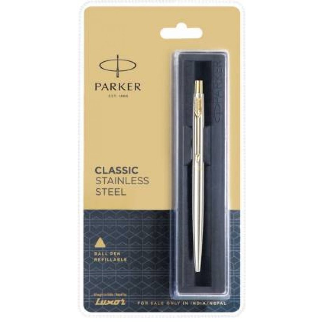 Parker Classic Stainless Steel Ball Pen - SCOOBOO - 9000013839 - Ball Pen