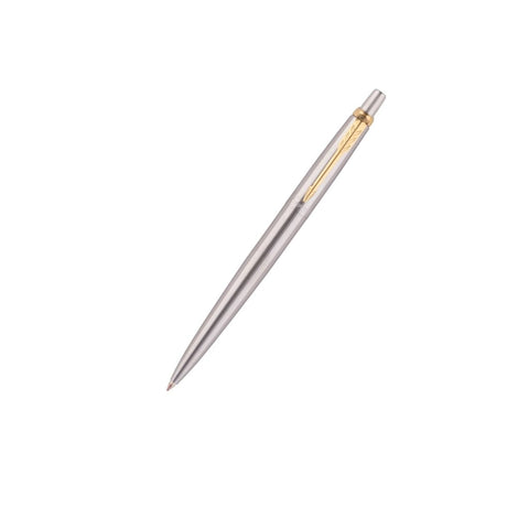 Parker Jotter London Stainless Steel Gold Trim Ball Pen - SCOOBOO - 9000012095 - BALL PEN