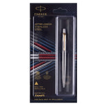 Parker Jotter London Stainless Steel Gold Trim Ball Pen - SCOOBOO - 9000012095 - BALL PEN