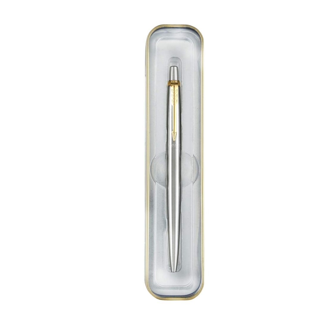 Parker Jotter Stainless Steel Ball Pen Gold Trim - SCOOBOO - 9000025340 - Pen