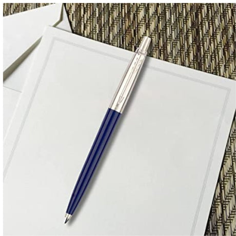 Parker Jotter Standard Chrome Trim Ball Pen - SCOOBOO - 9000017268-BLU - Ball Pen