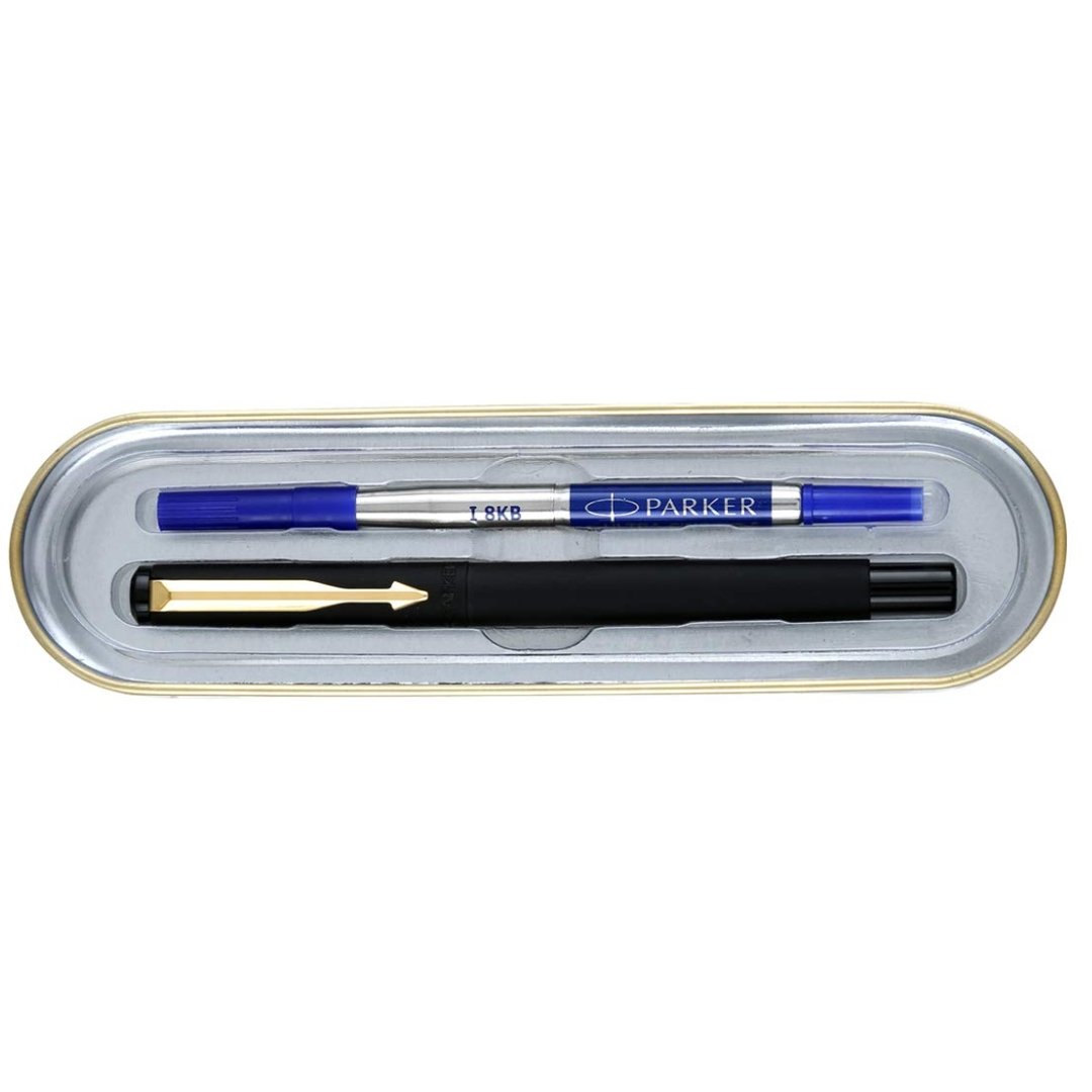 Parker Vector Black Roller Ball Pen Gold Trim - SCOOBOO - 9000025352 - Roller Ball Pen