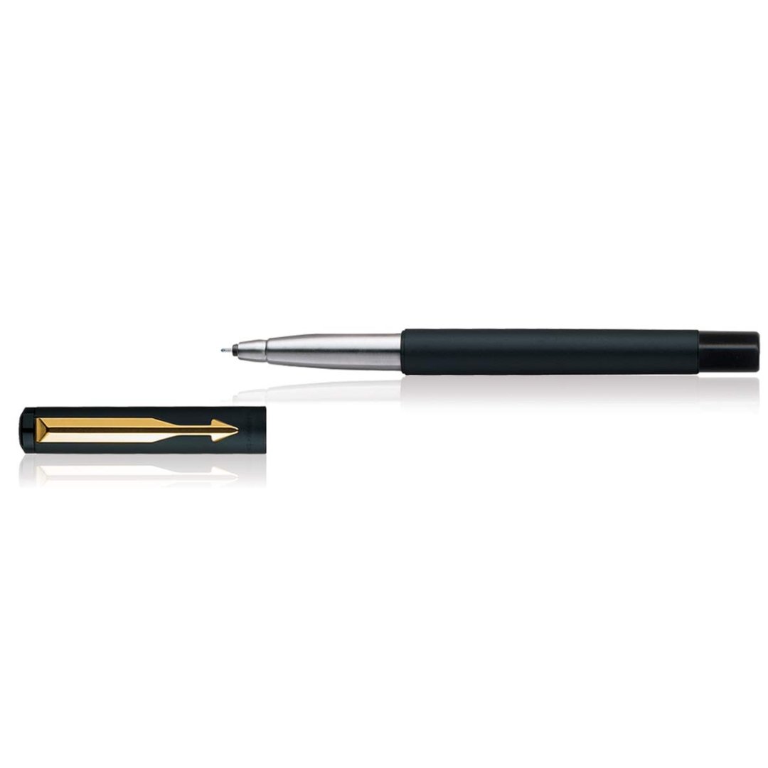 Parker Vector Black Roller Ball Pen Gold Trim - SCOOBOO - 9000025352 - Roller Ball Pen
