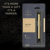 Parker Vector Gold Fountain Pen - SCOOBOO - Fountain Pen