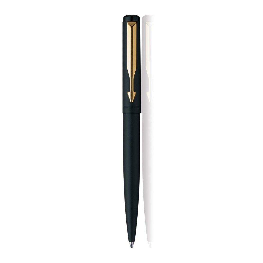 Parker Vector Matte Black Ball Pen Gold Trim - SCOOBOO - 9000025351 - Ball Pen