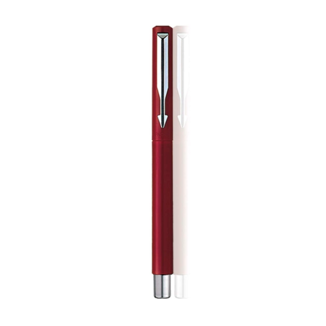 Parker Reflex White Chrome Trim Rollerball Pen – Vintage, No Refill, S0028350