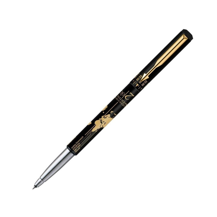 Parker Vector Timecheck Roller Ball Pen Gold Trim-BLUE - SCOOBOO - 9000025344 - Roller Ball Pen