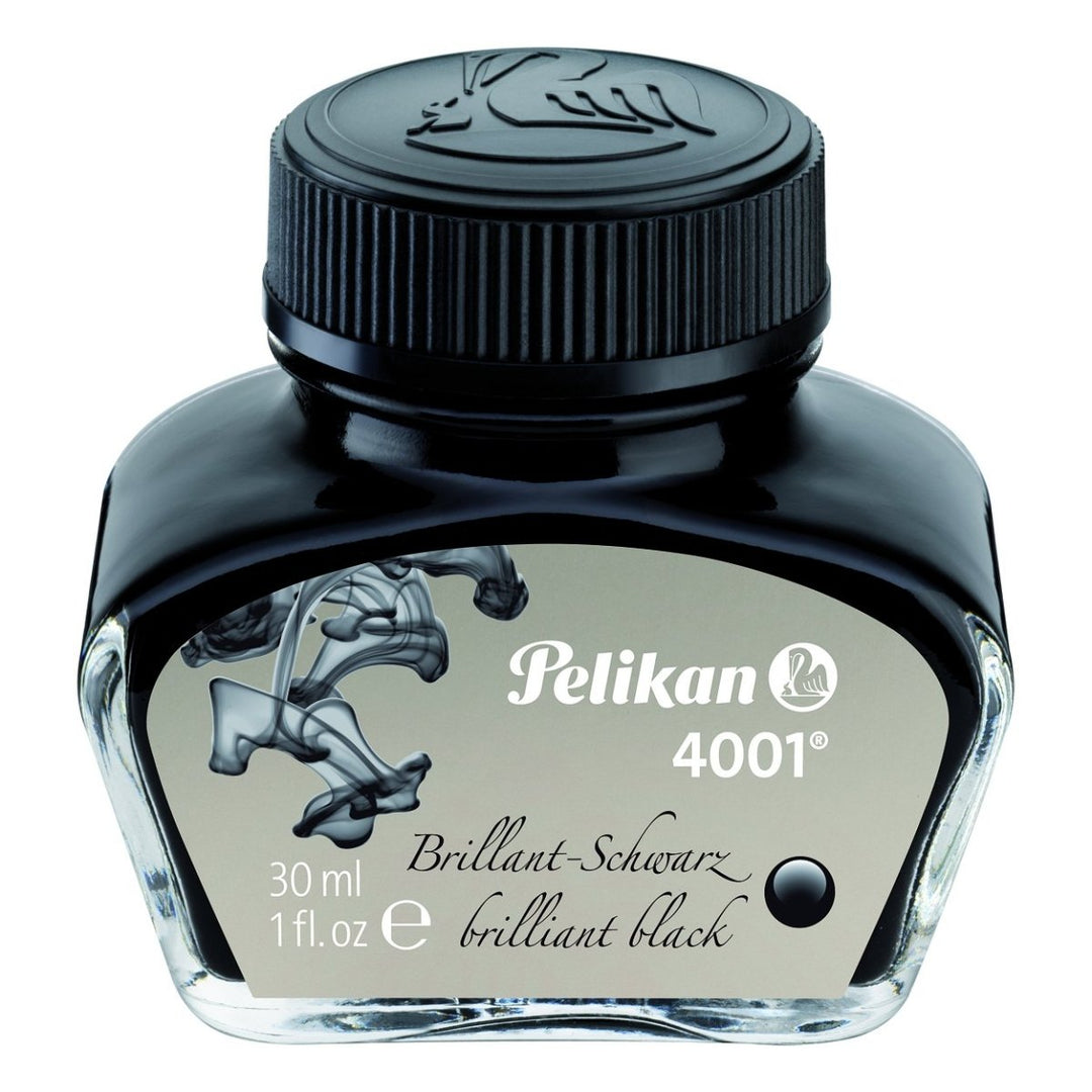 Pelikan 4001 Ink Bottle- 30ml - SCOOBOO - PE_4001_INKBTL_BRL_BLK_30ML_301051 - Ink