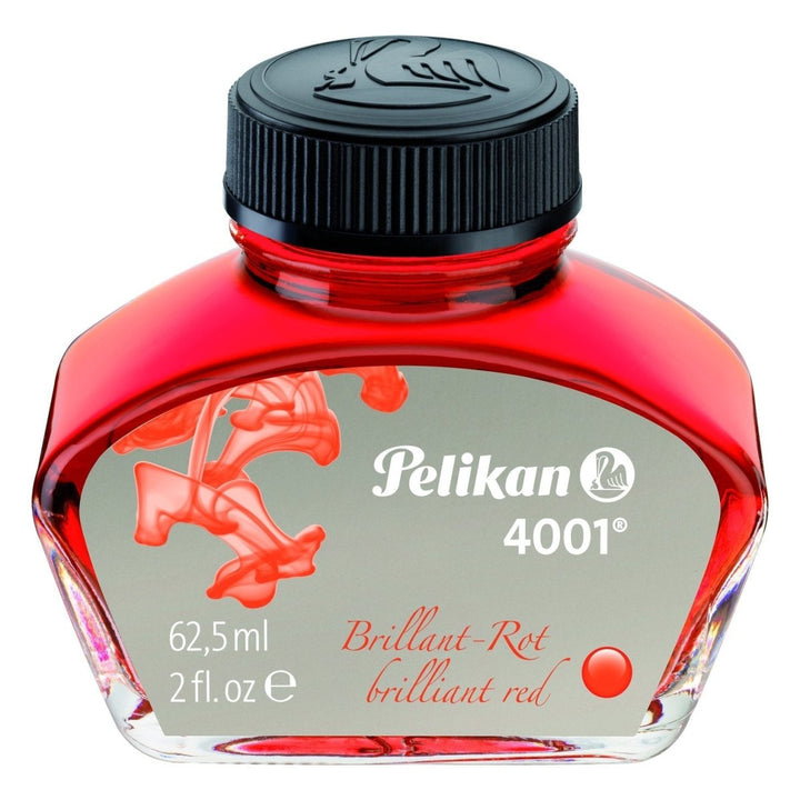 Pelikan 4001 Ink Bottle- 62.5 ml - SCOOBOO - PE_4001_INKBTL_BRL_RED_62ML_329169 - Ink