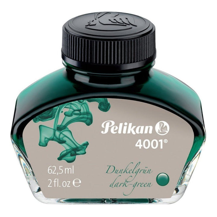Pelikan 4001 Ink Bottle- 62.5 ml - SCOOBOO - PE_4001_INKBTL_DK_GRN_62ML_300063 - Ink