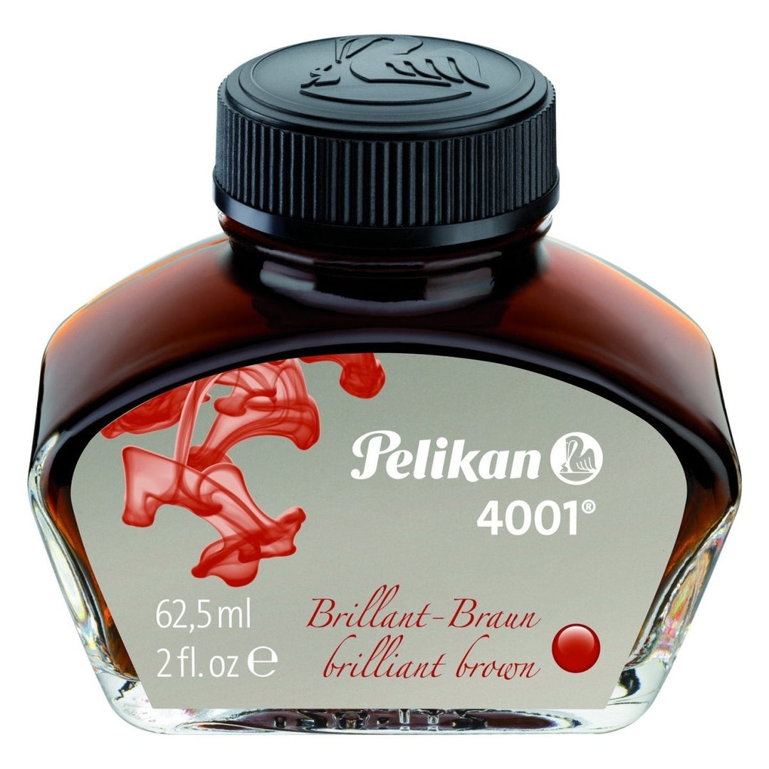 Pelikan 4001 Ink Bottle- 62.5 ml - SCOOBOO - PE_4001_INKBTL_BRL_BRW_62ML_329185 - Ink