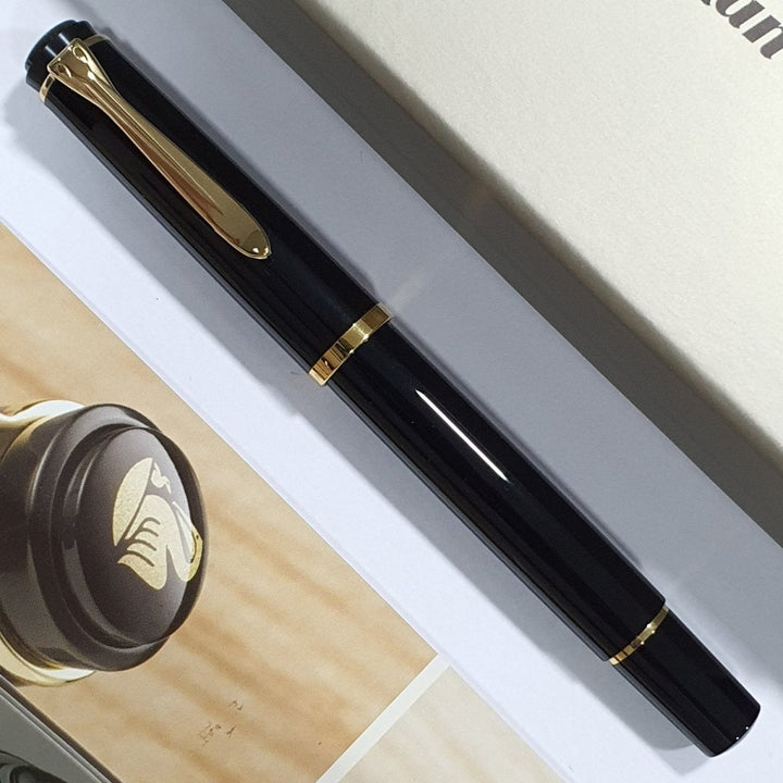 Pelikan Classic M200 Black Fountain Pen - SCOOBOO - PEP_CLC_M200_BLK_FPEF_816465 - Fountain Pen