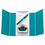 Pelikan Classic M205 Apatite Fountain Pen Set (Special Edition) - SCOOBOO - PEP_CLC_M205_APT_FPSTEF_822121 - Fountain Pen