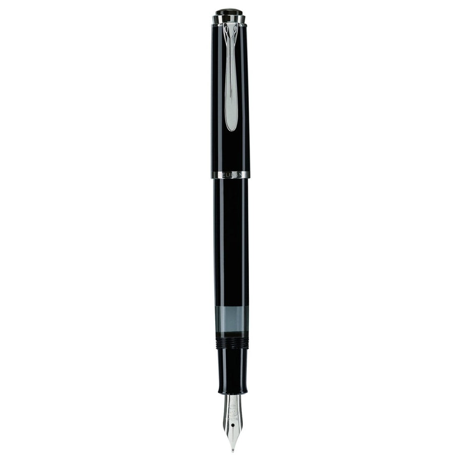Pelikan Classic M205 Black Fountain Pen - SCOOBOO - PEP_CLC_M205_BLK_FPEF_817530 - Fountain Pen