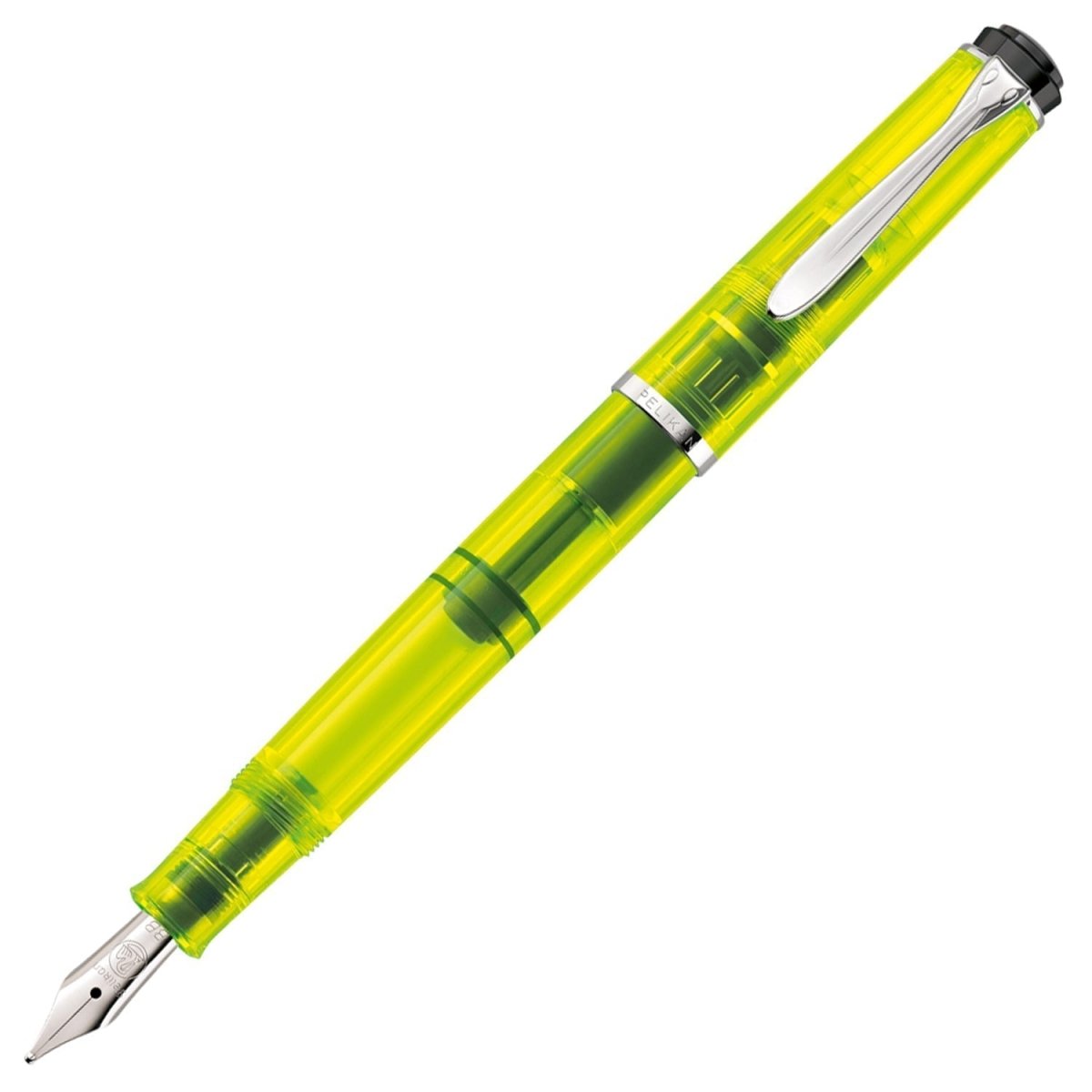 Pelikan Classic M205 Duo Neon Yellow Fountain Pen Set 819886 - SCOOBOO - PEP_M205DUO_NEOYLW_FPSTBB_819886 - Fountain Pen