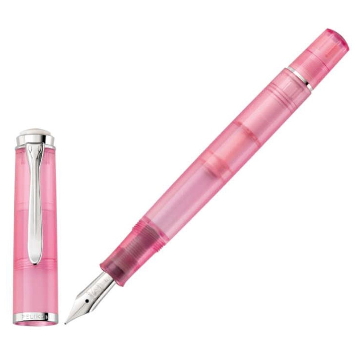 Pelikan Classic M205 SE Rose Quartz Fountain Pen Set (Special Edition) - SCOOBOO - PEP_CLC_M205_RSE_QTZ_FPSTEF_823906 - Fountain Pen