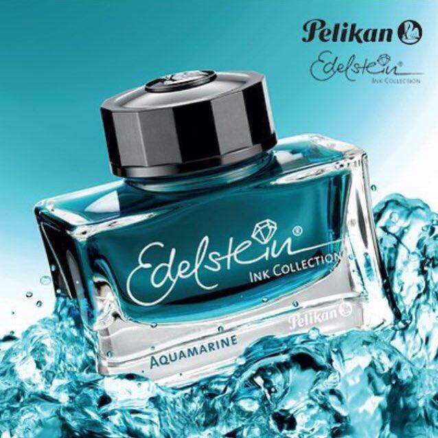 Pelikan Edelstein Ink Bottle (Aquamarine - 50 ML) 300025 - SCOOBOO - PE_EDL_INKBTL_AQUA_50ML_339341 - Ink Bottle