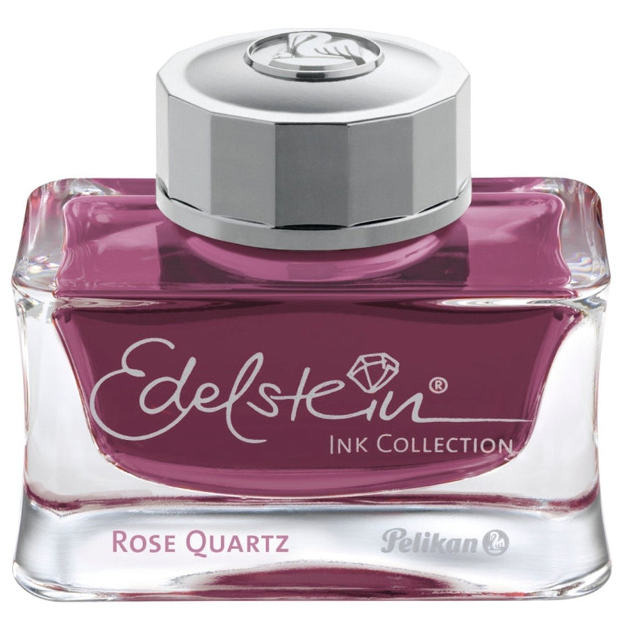 Pelikan Edelstein Ink Bottle (Rose Quartz - 50 ML) 301848 - SCOOBOO - PE_EDL_INKBTL_RSEQTZ_50ML_301848 - Ink Bottle