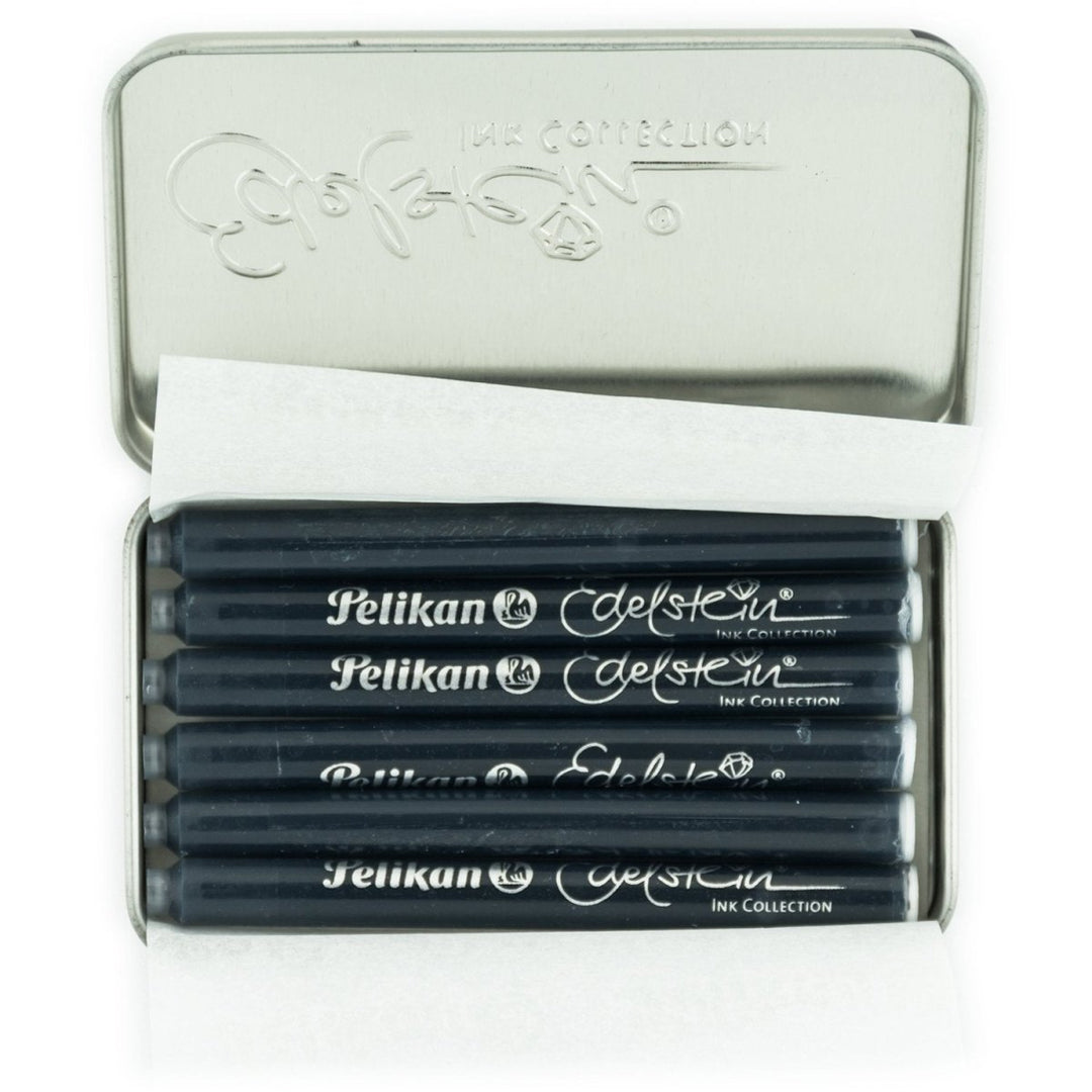 Pelikan Edelstein Ink Cartridge (Onyx - Pack of 6) 339622 - SCOOBOO - PE_EDL_INKCART_ONYX_PK6_339622 - Ink Cartridge