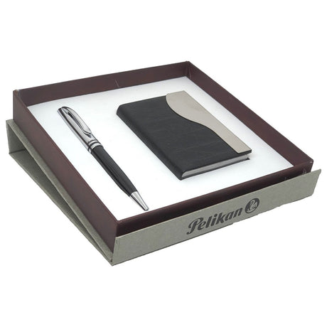 Pelikan Jazz Ballpoint Pen with Card Holder Gift Set 806930 - SCOOBOO - PE_JAZZ_BLK_BP_CRDHLD_809631 - Ballpoint Pen Set