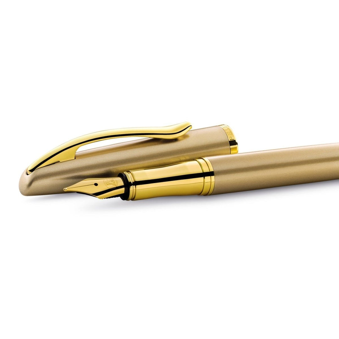 Pelikan Jazz Noble P36 Gold GT Fountain Pen - SCOOBOO - PE_JZZ_NBLP36_GLD_GT_FPM_821704 - Fountain Pen
