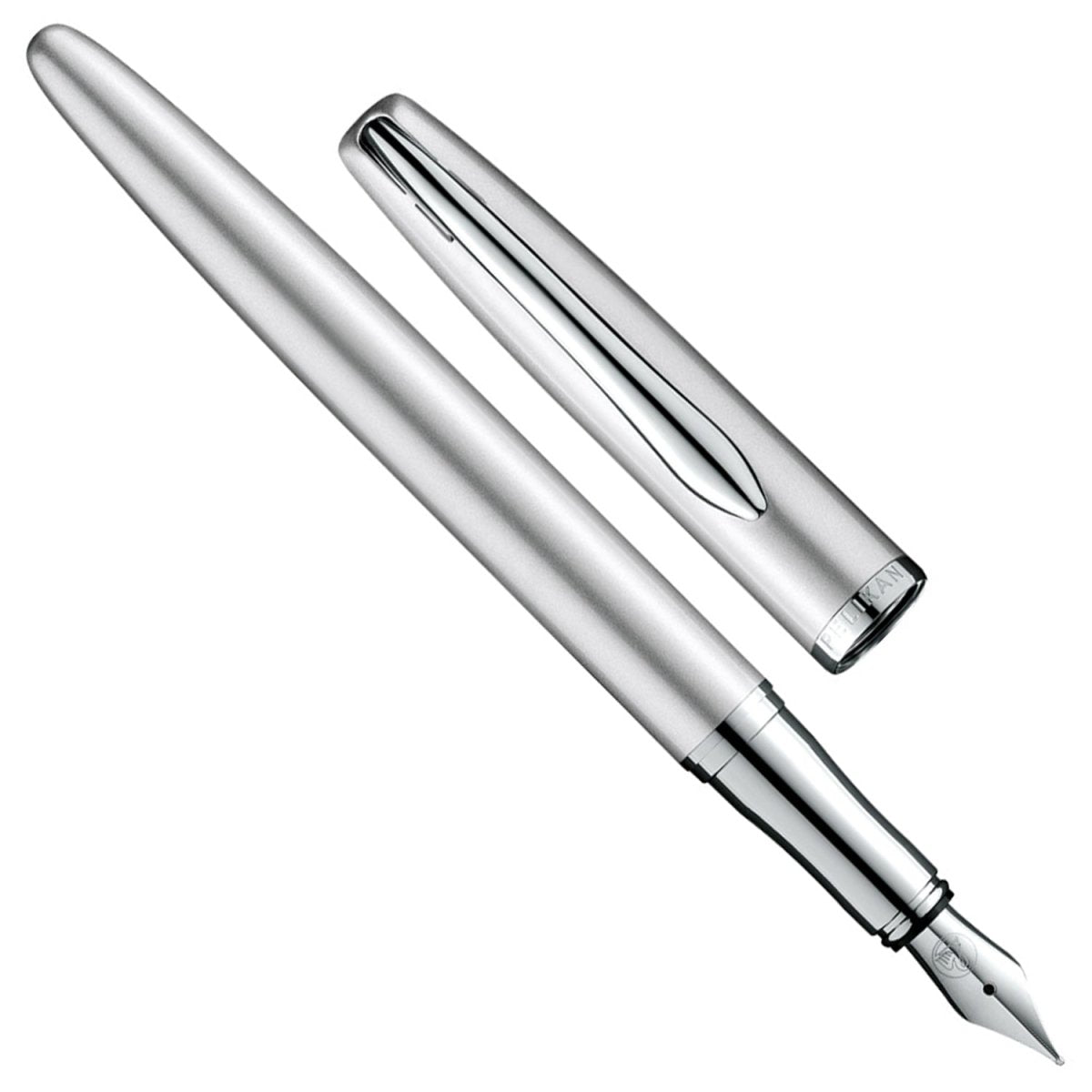 Pelikan Jazz Noble P36 Silver CT Fountain Pen - SCOOBOO - PE_JZZ_NBLP36_SLVR_CT_FPM_821735 - Fountain Pen