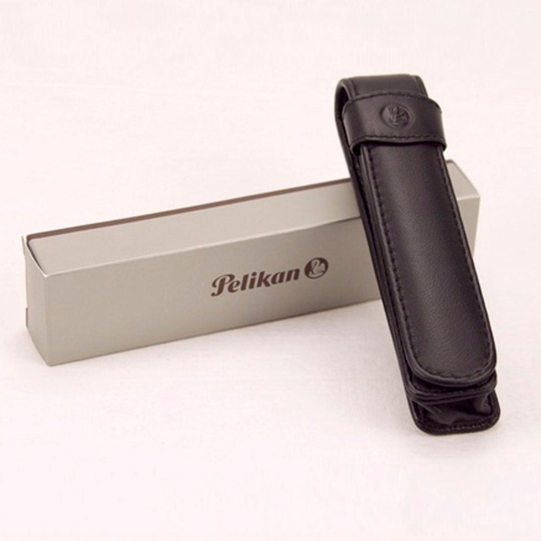 Pelikan Leather One Pen Case (Black) 923409 - SCOOBOO - PEP_LTHR_1PEN_CSE_BLK_923409 - Pen Case