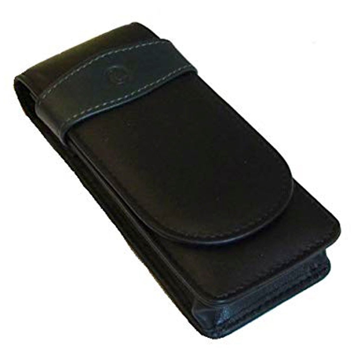 Pelikan Leather Three Pen Case (Black/Green) 924092 - SCOOBOO - PEP_LTHR_3PEN_CSE_BLKGRN_924092 - Pen Case