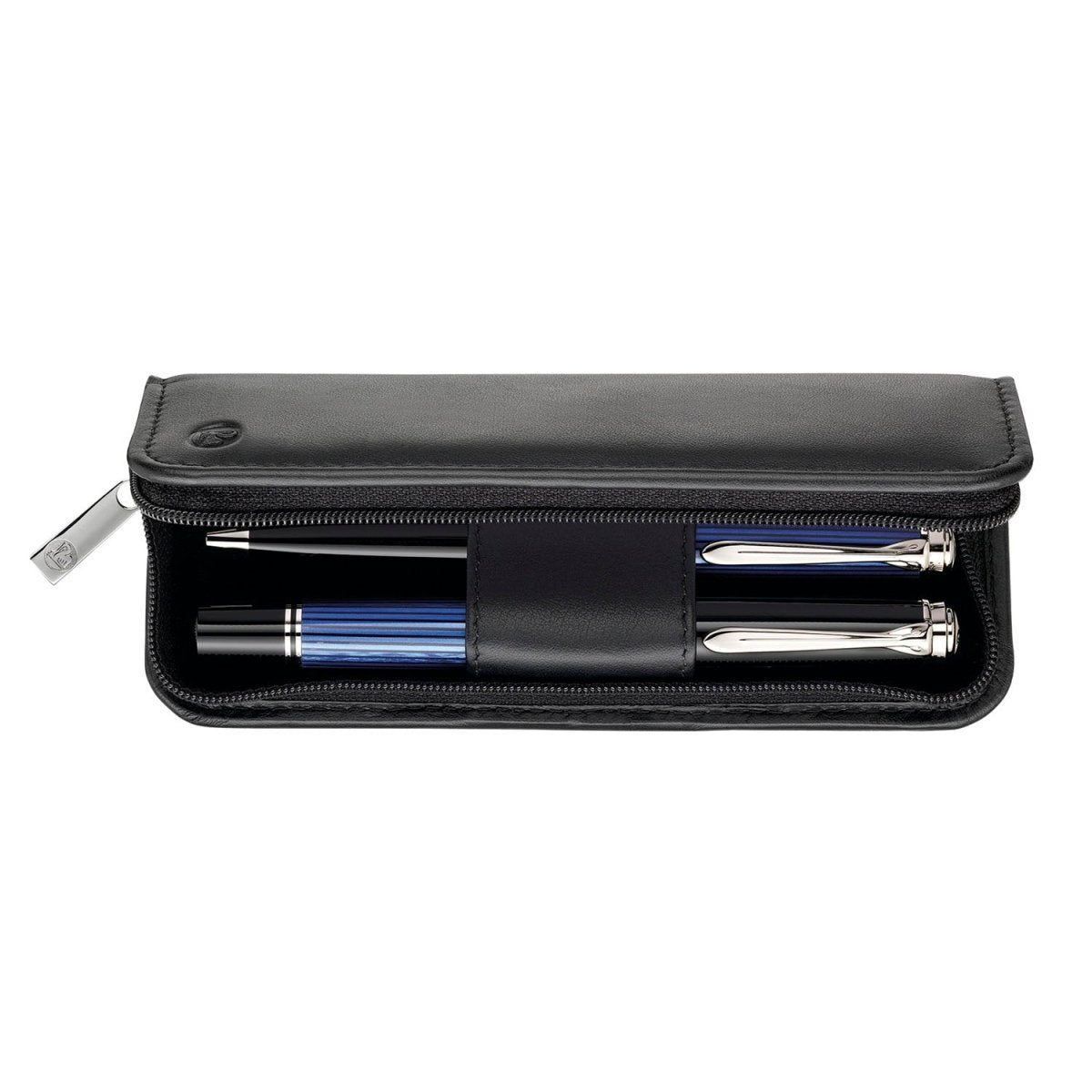 Pelikan Leather Two Pen Case (Black) 958017 - SCOOBOO - PEP_LTHR_2PEN_CSE_BLK_958017 - Pen Case