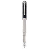 Pelikan Majesty M7005 Silver/Black Fountain Pen - SCOOBOO - PEP_MJSTY_M7005_SLVBLK_FPB_959114 - Fountain Pen