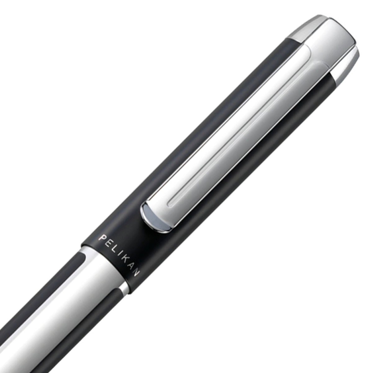 Pelikan Pura K40 Black/Silver Ballpoint Pen 905950 - SCOOBOO - PEP_PUR_K40_BLKSLV_BP_905950 - Ballpoint Pen