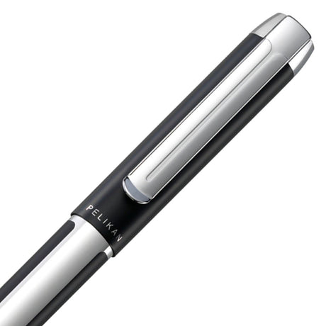 Pelikan Pura K40 Black/Silver Ballpoint Pen 905950 - SCOOBOO - PEP_PUR_K40_BLKSLV_BP_905950 - Ballpoint Pen